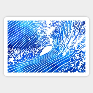 Blue Waves Sticker